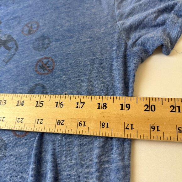 Mr T Shirt Mens Medium Blue Graphic Anti Drug PSA Vintage Style Tee 80s Icon - Picture 9 of 13